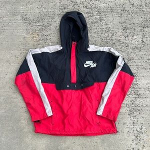 NIKE PULL-OVER w/ front zipper and pocket -  SIZE: L